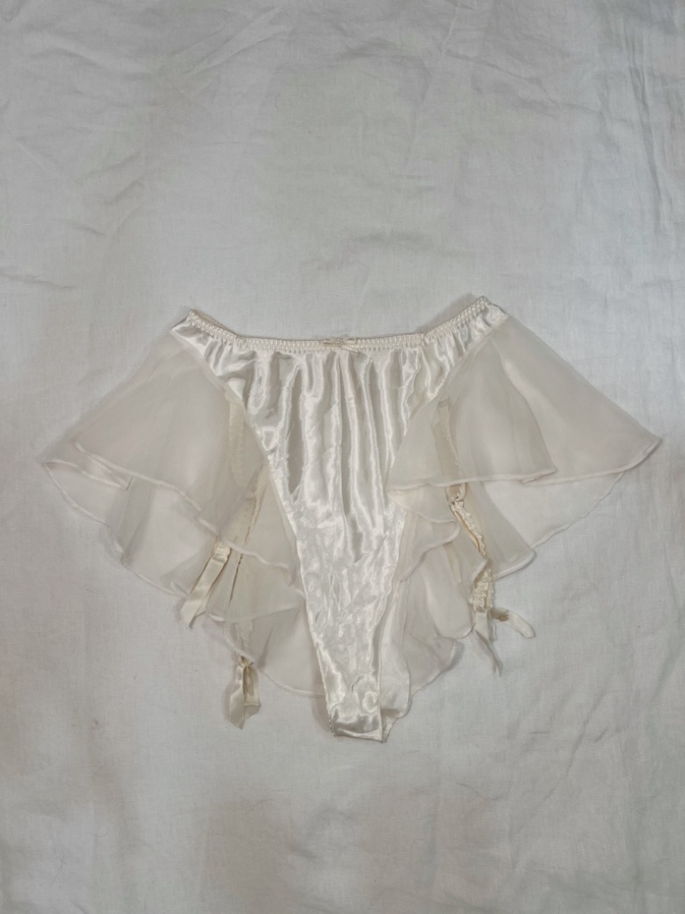 Vintage Bridal Victoria Secret High Waist Garter Belt Lingerie - Picture 15 of 16